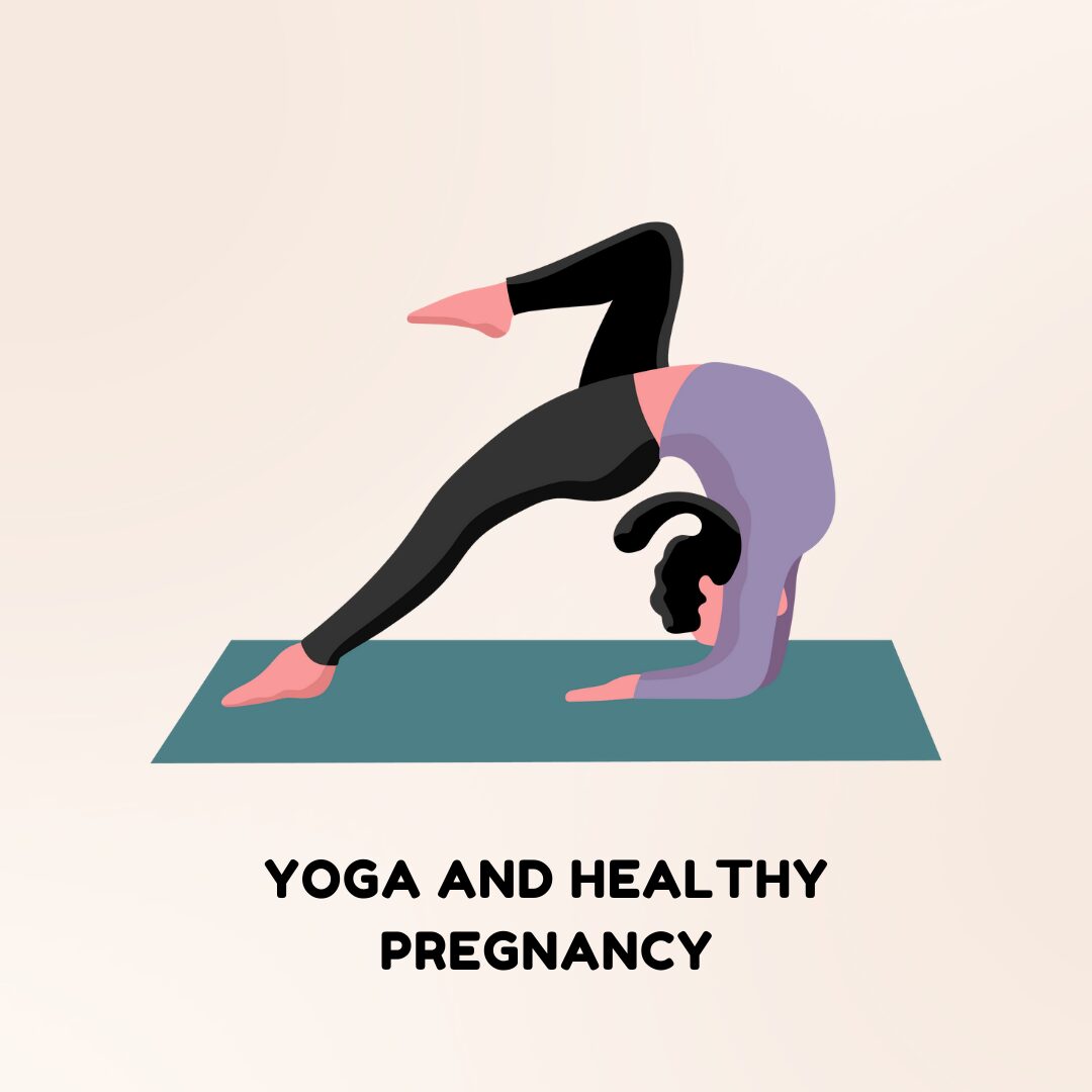 Prenatal yoga pose supported for pregnancy