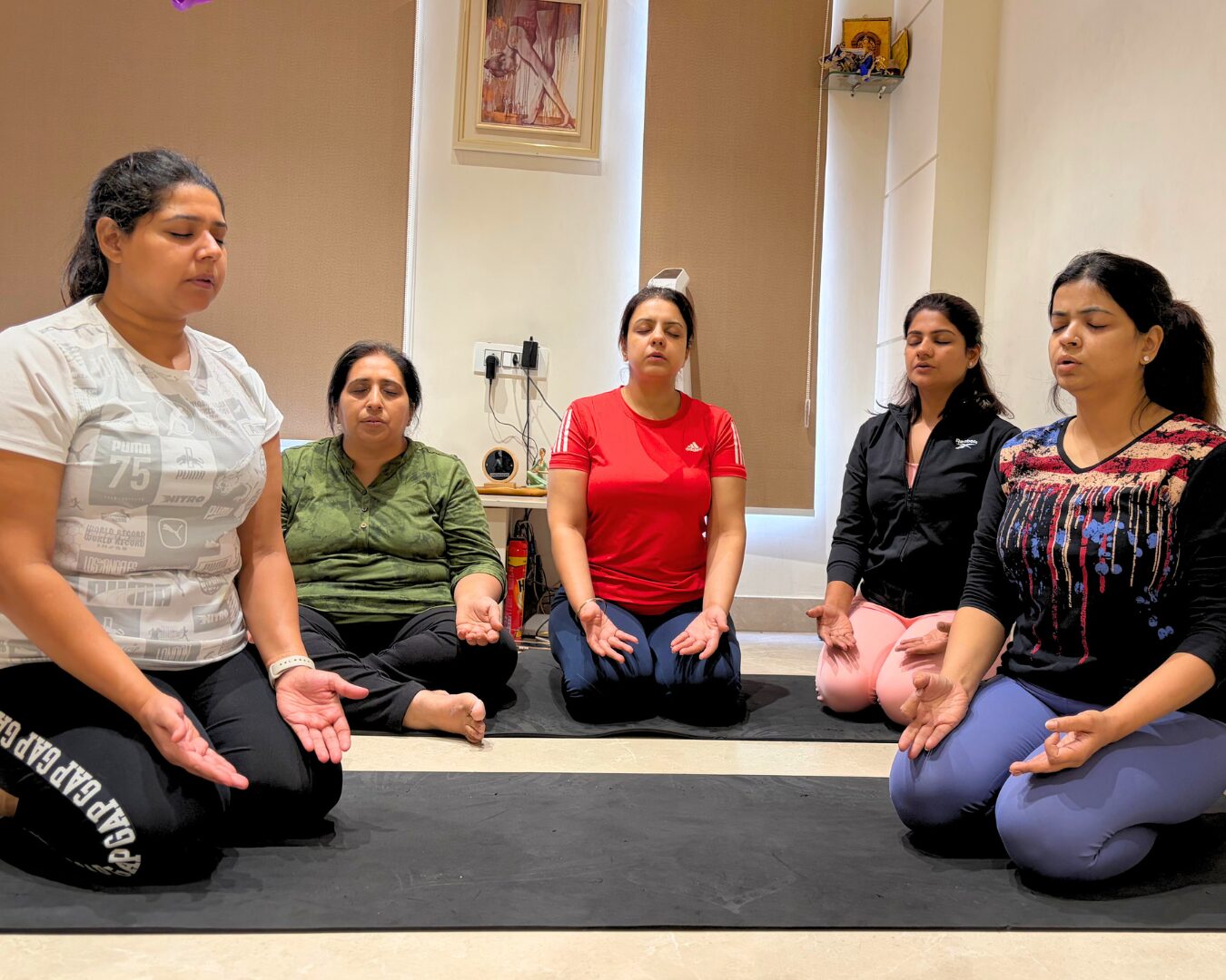 Pranayama at the Aerial Divya studio
